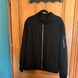 Men's Black Bomber Jacket